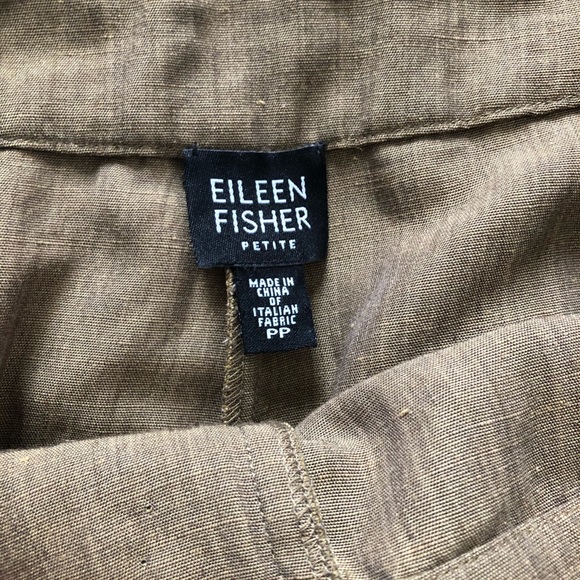COPY - Eileen Fisher two piece brown top & capris bottoms - Picture 7 of 8